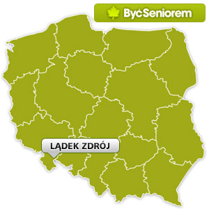 Mapa Polski - Lądek Zdrój